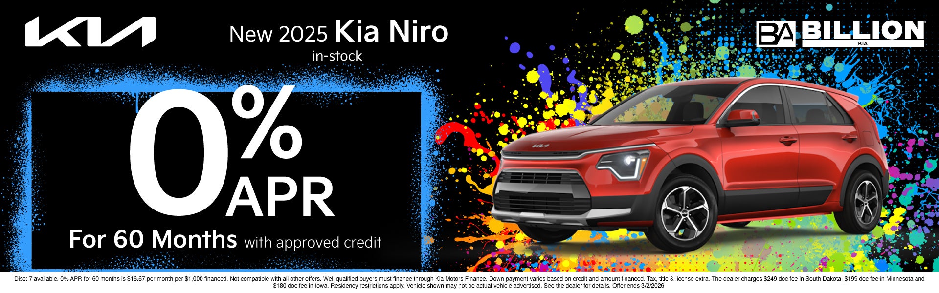 NEW KIA OFFER
