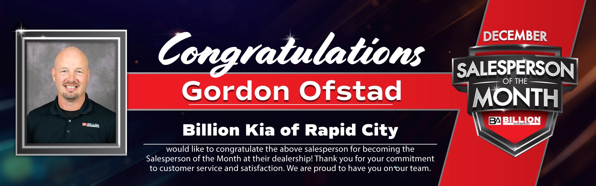 SALESPERSON OF THE MONTH